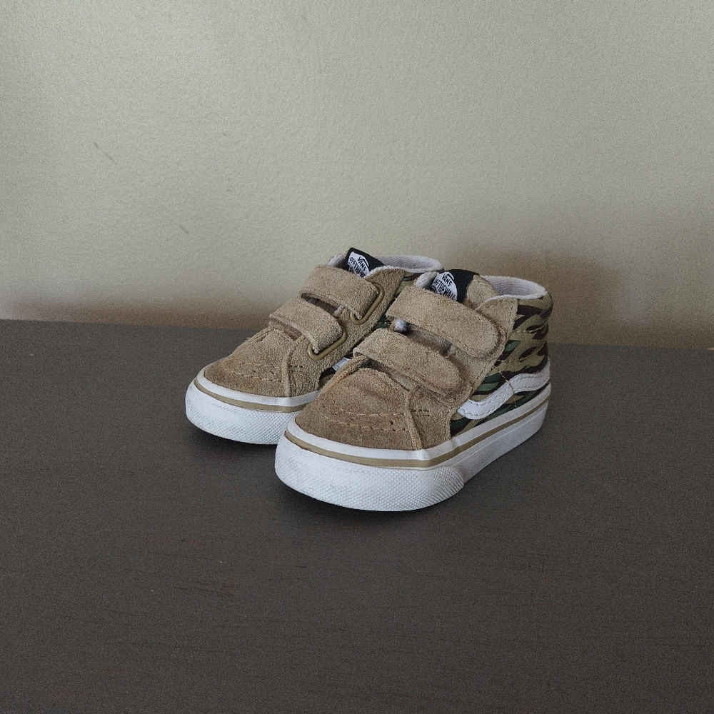Vans Tan Sneakers For Toddlers